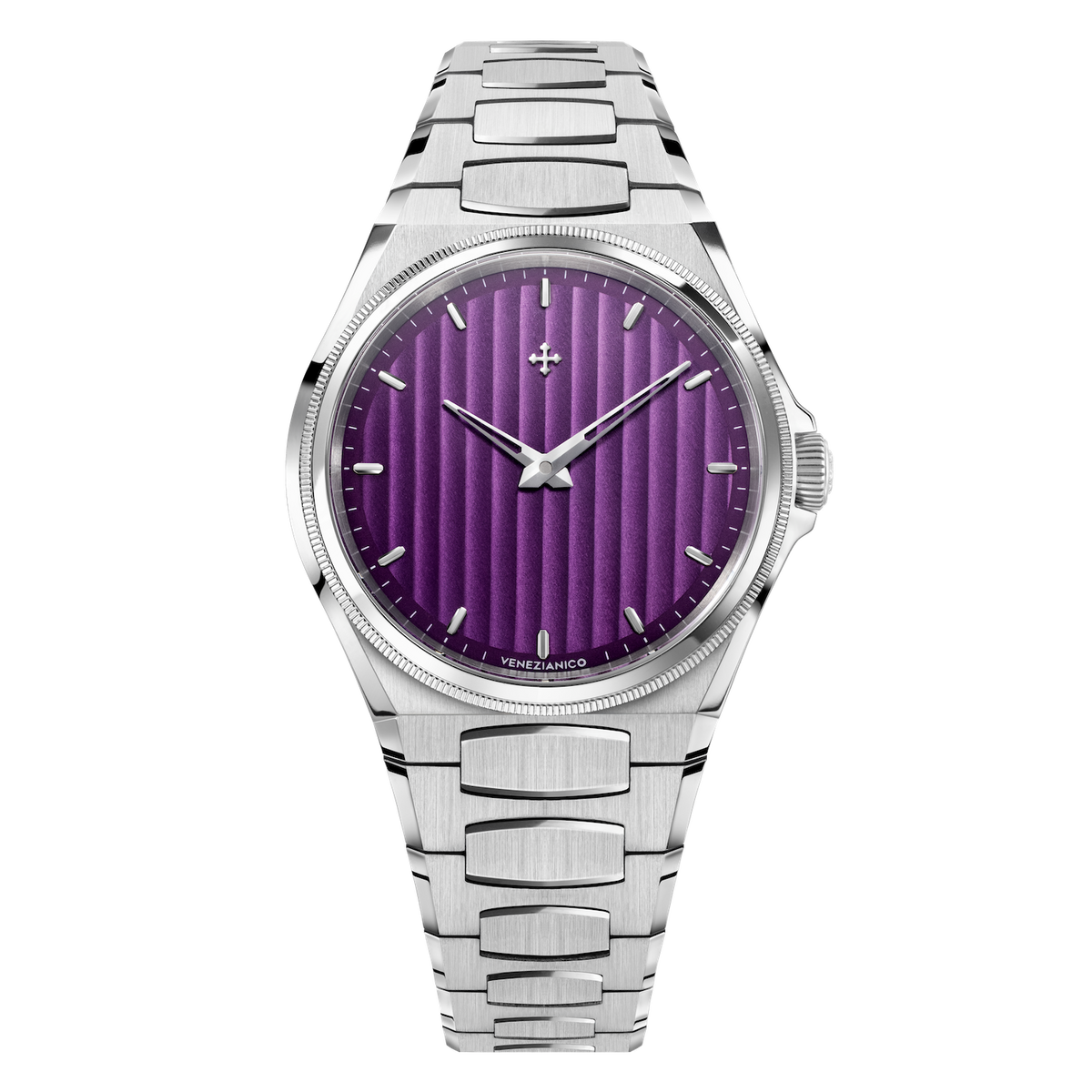 Venezianico Arsenale 40 watch with purple dial (bracelet)