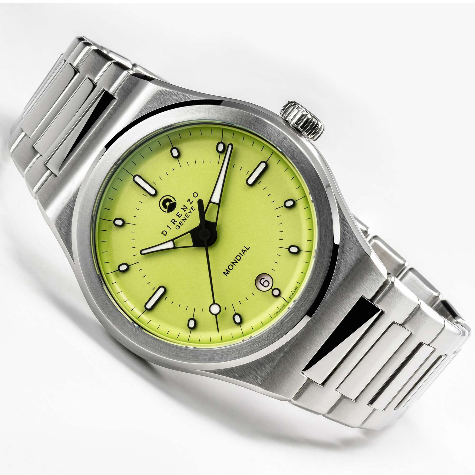 DiRenzo DRZ 04R Mondial green dial field-adjacent watch