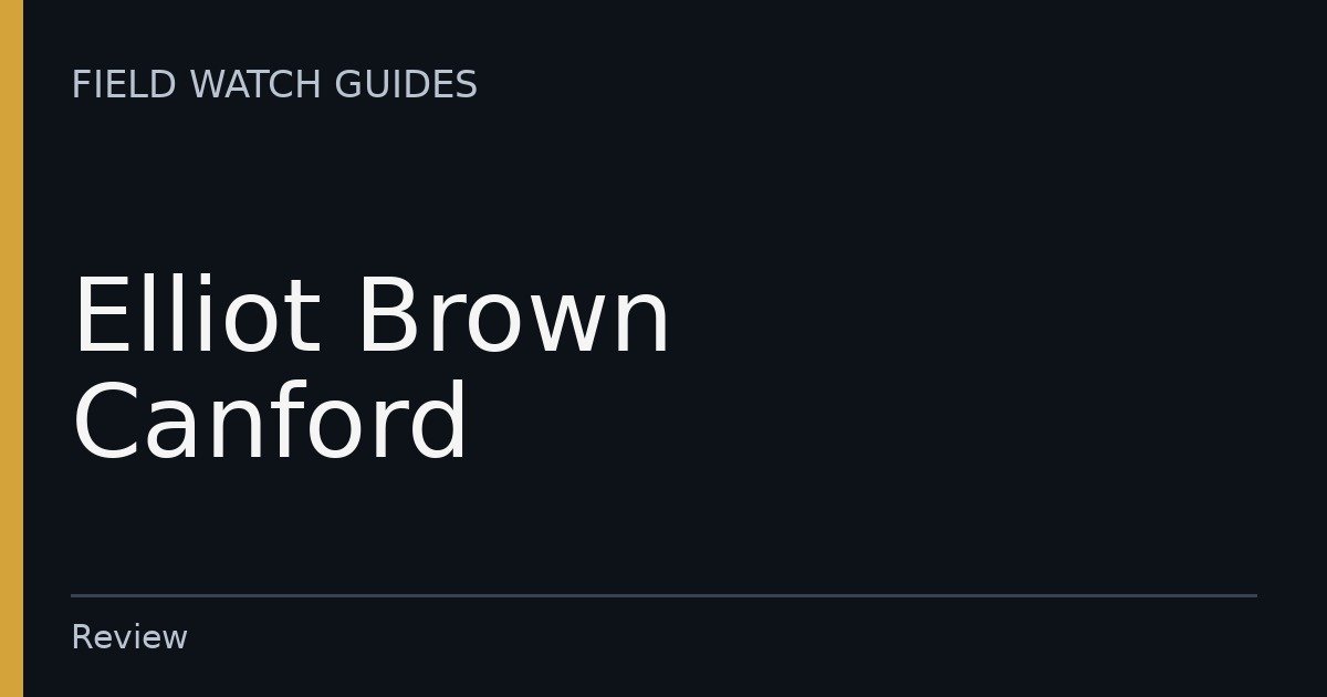 Elliot Brown Canford