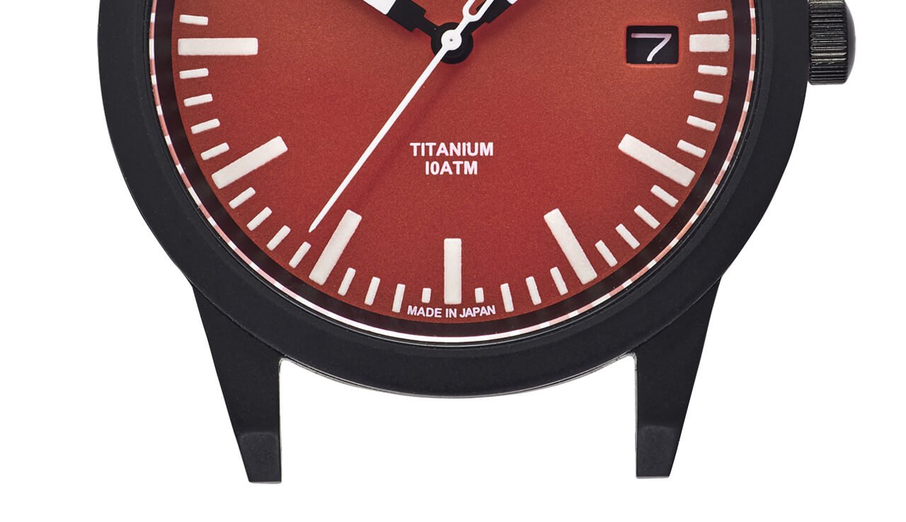 Knot TS1-36 titanium solar field watch (official image)