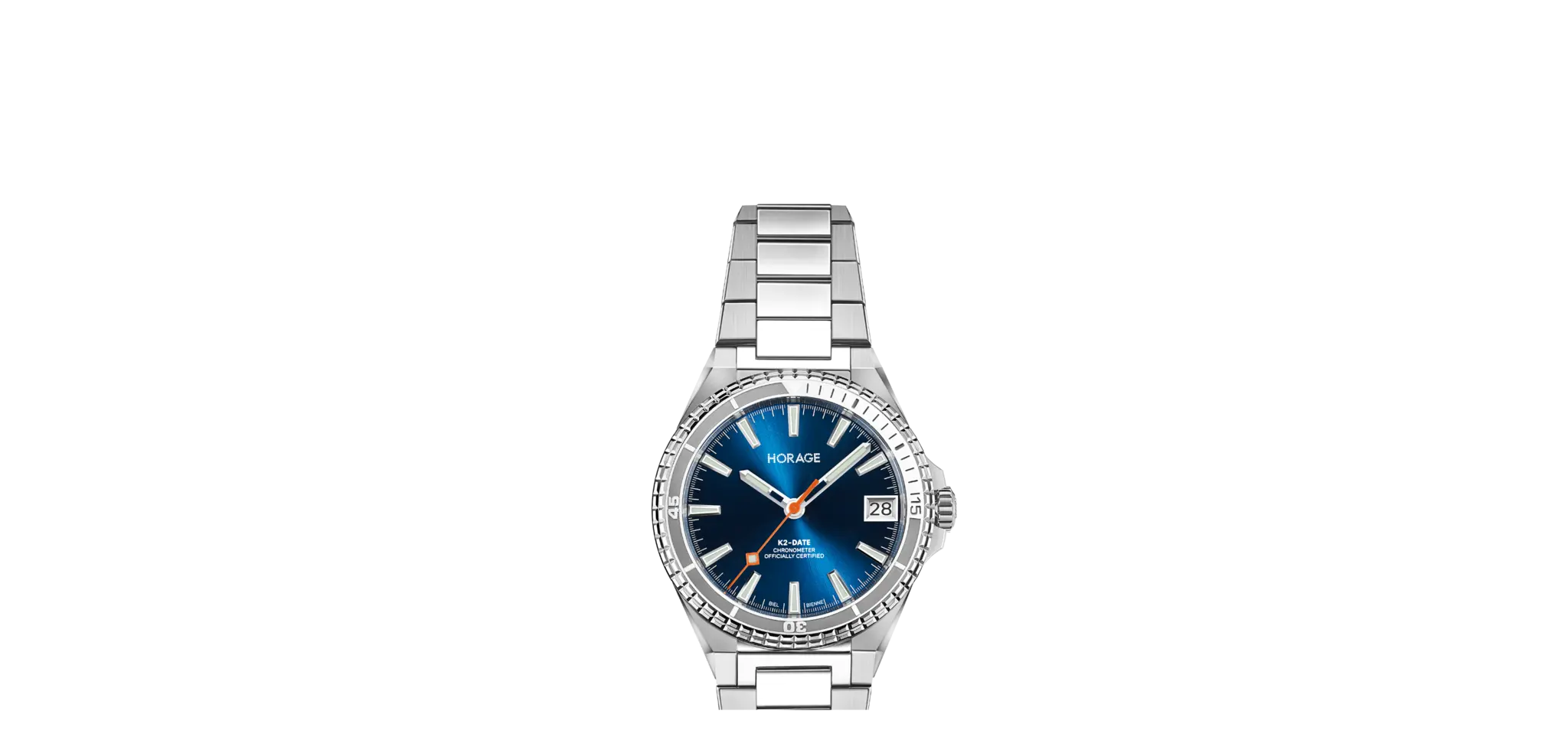 Horage Supersede Date sports watch, dial view