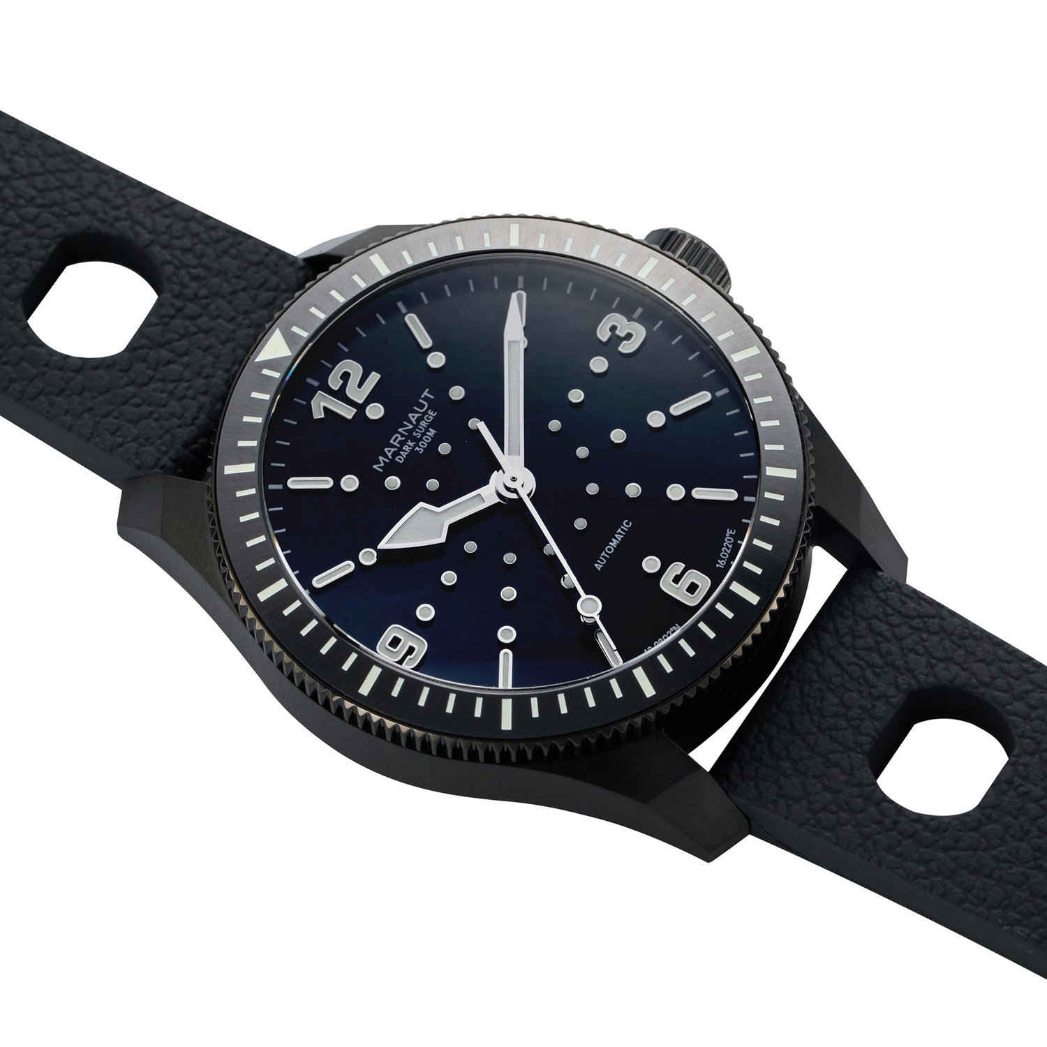 MARNAUT Dark Surge 300 black dial (diagonal product view)