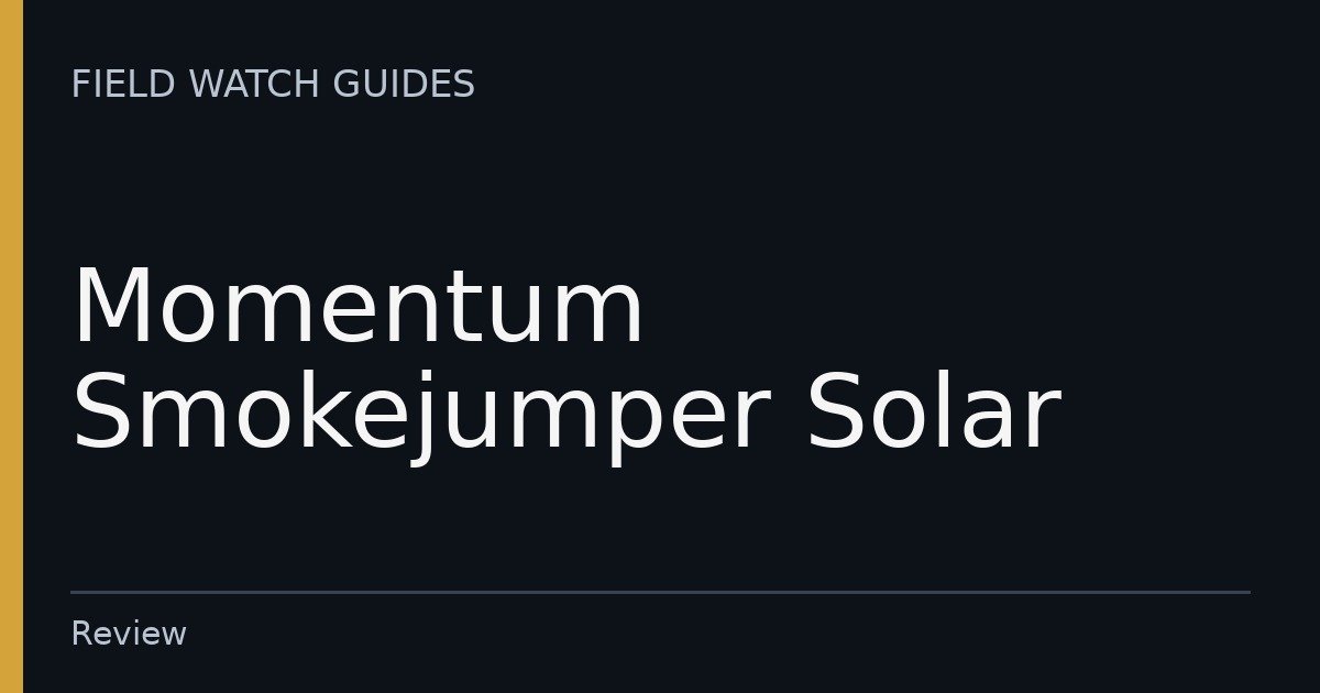 Momentum Smokejumper Solar