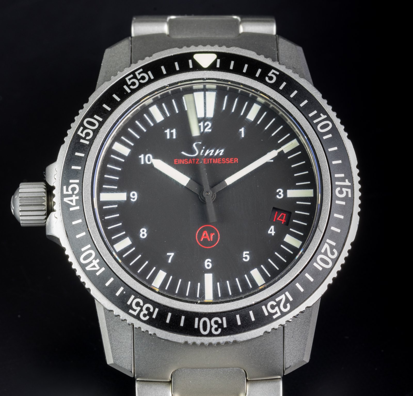 Sinn EZM3 tool watch — alternate dial view