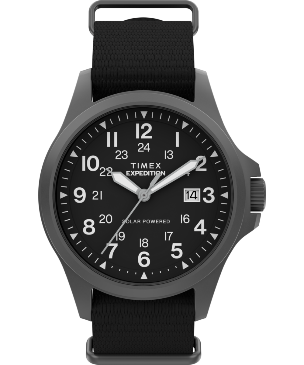 Timex Expedition Field Post Solar watch – black dial, fabric strap
