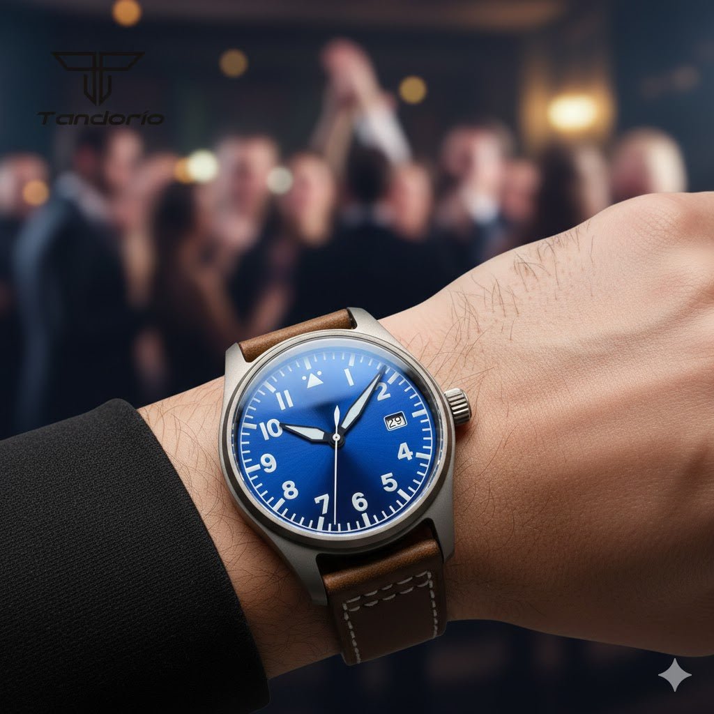 Tandorio Titanium Pilot 39mm field watch product photo